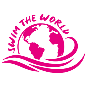 Swim the world logo pink